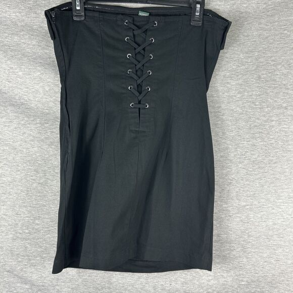 Wild Fable Women's Twill Tube Bodycon Dress Black Size Medium - Picture 6 of 13